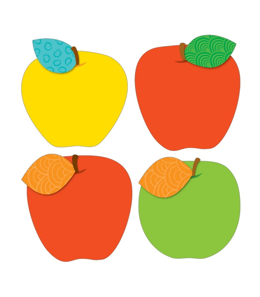 Carson Dellosa Apples Colorful Cut Outs Fall Classroom Decor 36 Pieces Assorted Designs Walmart Com