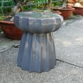 thumbnail image 1 of Tabouret de Jardin Rond en Céramique Festonnée - Gey, 1 of 1