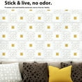 thumbnail image 3 of ziyahi 20piece Self Sticker Tile Office DIY Tiles Foam Panel Home Office Bedroom PVC 3D Tile Wall Sticker Pe Waterproof type+4, 3 of 6