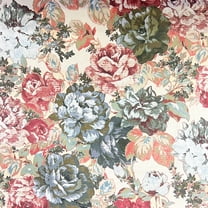Decora Furnishings Velvet Floral Design Sewing Craft Fabric By The Yard Pinkish