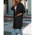 thumbnail image 3 of MURMUREY Womens Open Front Chunky Knit Cardigan Long Sleeve Sweater Loose Outwear Coat with Pockets, 3 of 5