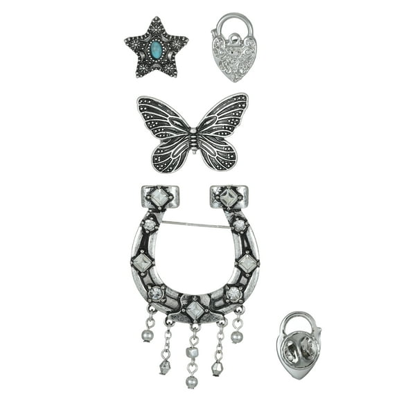 No Boundaries Holiday Gifting Horshoe Brooch Set