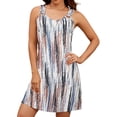 thumbnail image 4 of Vestido Bluetime Boho Beach sin mangas de verano con bolsillos, 4 of 6