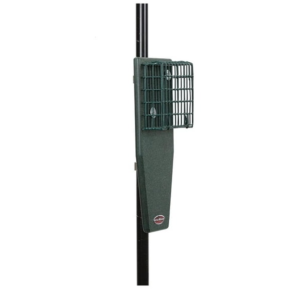 Recycled Pole Mount Single Suet Cake Feeder w/ Tail Prop