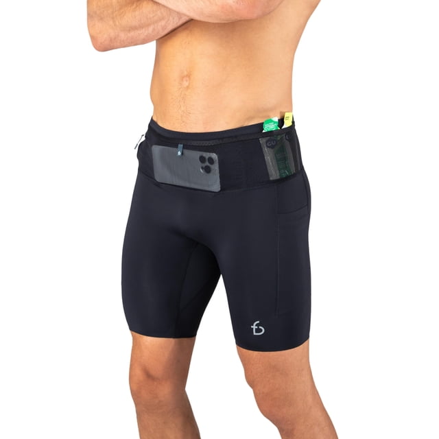 Shorts de Compresión FlipBelt Hombre 3.0 Negro Talle L