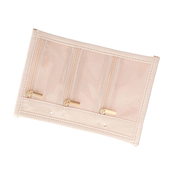 COOLHOOD Portable Jewelry Storage Bag With Multi Layered Protections Secure Zipper Closure Organizers For Bracelets Necklaces