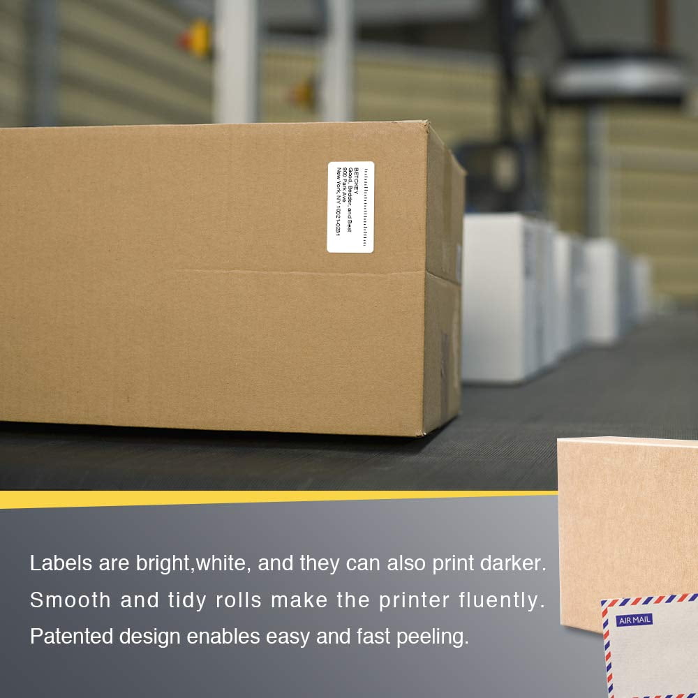 2" x 1" (51 mm x 25 mm) UPC Barcode & Address Labels Compatible with Zebra & Rollo Label Printer,Premium Adhesive & Perforated [10 Rolls, 13000 Labels]