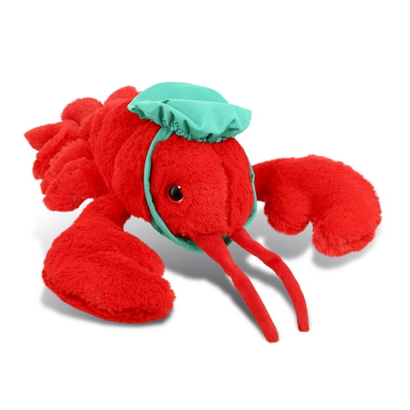 DolliBu Elegant Red Lobster Doctor Plush Toy - Super Soft Lobster Doctor Stuffed Animal Dress Up with Cute Scrub Cap & Face Mask Outfit - Fluffy Doctor Toy Plush Gift - 13 Inch
