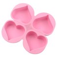 thumbnail image 5 of 2 PCS Heart Shape Baking Silicone Mold,4 Cavities Handmade Craft Mould,Baking Mold Cake Pan,Biscuit Chocolate Mold,Ice Cube Tray,Soap Mold,Mold for Valentine’s Day Gifts, 5 of 7