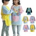 thumbnail image 2 of Toddler Dining Coverall Polyester Baby Bib Apron for Ages 3-6Years Protects Clothing from Spills Color Optional, 2 of 8