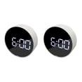 thumbnail image 1 of Bewildely LED Large Screen Bedside Alarm Clock Digital Clock Marco Blanco Luz Blanca 2piezas, 1 of 1