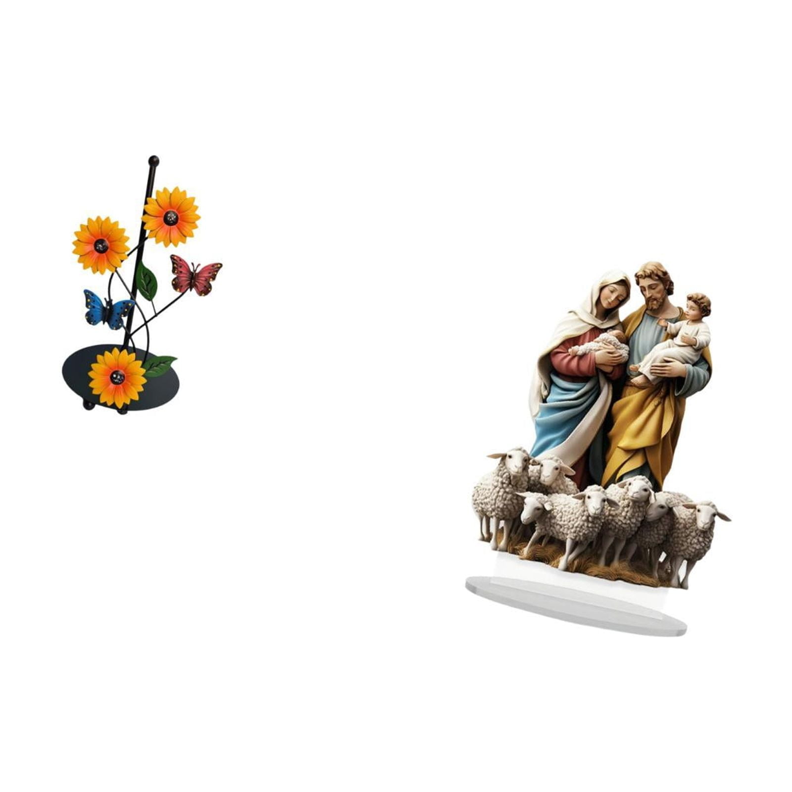 Fiocias Toilet Paper Holder Paper Towel Holder Countertop Kitchen Roll Holder Table Sign Iron Acrylic Removable Waterproof Base Suitable for Kitchen Office Ga