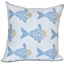 Simply Daisy 16" x 16" Fish Tales Animal Print Pillow