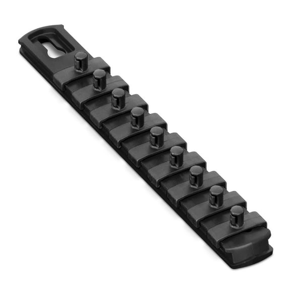 Ernst Manufacturing 8426 Organizador De Enchufes De 8 Pulgadas Con Clips De Bloqueo Giratorio De 9 1/4 Pulgadas, Color Negro