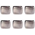 thumbnail image 1 of Design Imports Argent Texturé Anneau de Serviette Carrée Ensemble de 6, 1 of 10