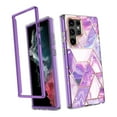 thumbnail image 3 of Funda de teléfono para Galaxy S22 Ultra con protector de pantalla incorporado, a prueba de golpes, TPU, PC, funda de teléfono de cuerpo completo, 3 of 12