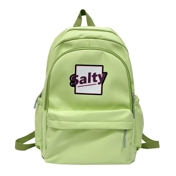 Mujeres Harajuku Mochila Moda Moda Estudiante Mochila Adolescente Bolsas (Verde)