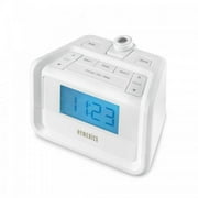 HoMedics Sound Machine and Digital Clock Radio with Time Projection, White, SS-4520
