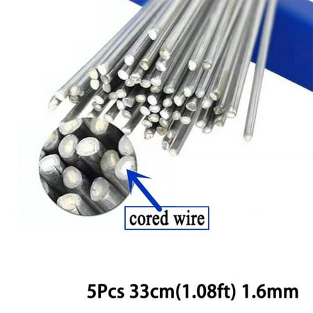 

5Pcs Low Temperature Easy Melt Aluminum Welding Rods Flux cored wire 1.08/1.64ft