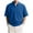 Blue, variant on Awdenio Mens T-shirt Fashion Casual Solid Color Zipper Short Sleeve Turndown Collar Blouse Summer Fashion Outdoor Sports