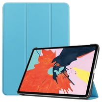 Dteck Smart Case for Apple iPad 10.9" Air 4th Gen (2020 Released),Slim Hard Back Shell Luxury Leather Automatic wake/sleep Kickstand Folio Protective Cover,Skyblue