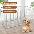 thumbnail image 4 of Blanco Largo 120 Ancho 60 60 Cm 6 Piezas Valla para Valla para Jaula para Pequeños Y Medianos Peluche Corgi Aislamiento Puerta Barandilla Valla Perrera (blanco), 4 of 9
