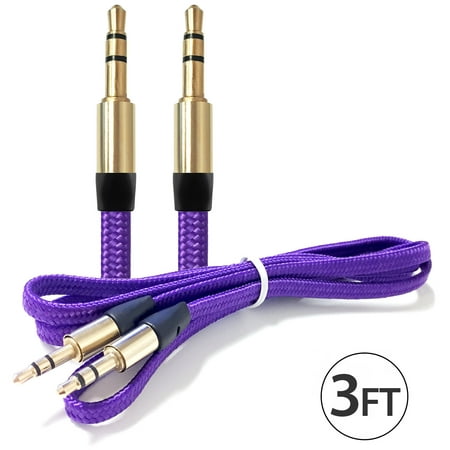 Afflux 3.5mm AUX AUXILIARY Cable Male Male Stereo Audio Cord For Android Samsung iPhone iPad iPod PC Computer Laptop Tablet Speaker Home Car System Handheld Game Headset High Quality