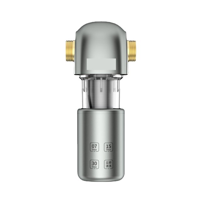Automatic Flushing Spin Down Sediment Whole House Water Filter, Central Pre-Filtration Purifier System 40 Micron
