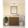 thumbnail image 3 of Estrada Collection Three-Light Brushed Gold Contemporary Bath & Vanity Light, 3 of 15