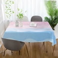 thumbnail image 3 of Yayeee Tablecloths 60" x 90" Rectangle Wrinkle Resistant Party Table Cover, Light Pink Stripes, 3 of 8