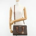 thumbnail image 4 of Michael Kors Womens Sheila Medium Logo Satchel Brown 35S3G6HS2B-847 MK Pattern, 4 of 8
