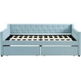 thumbnail image 4 of Full Size Upholstered Tufted Daybed with 2 Drawers upholstered daybed Full daybed upholstered daybed with Drawers Full daybed with Drawers, 4 of 10