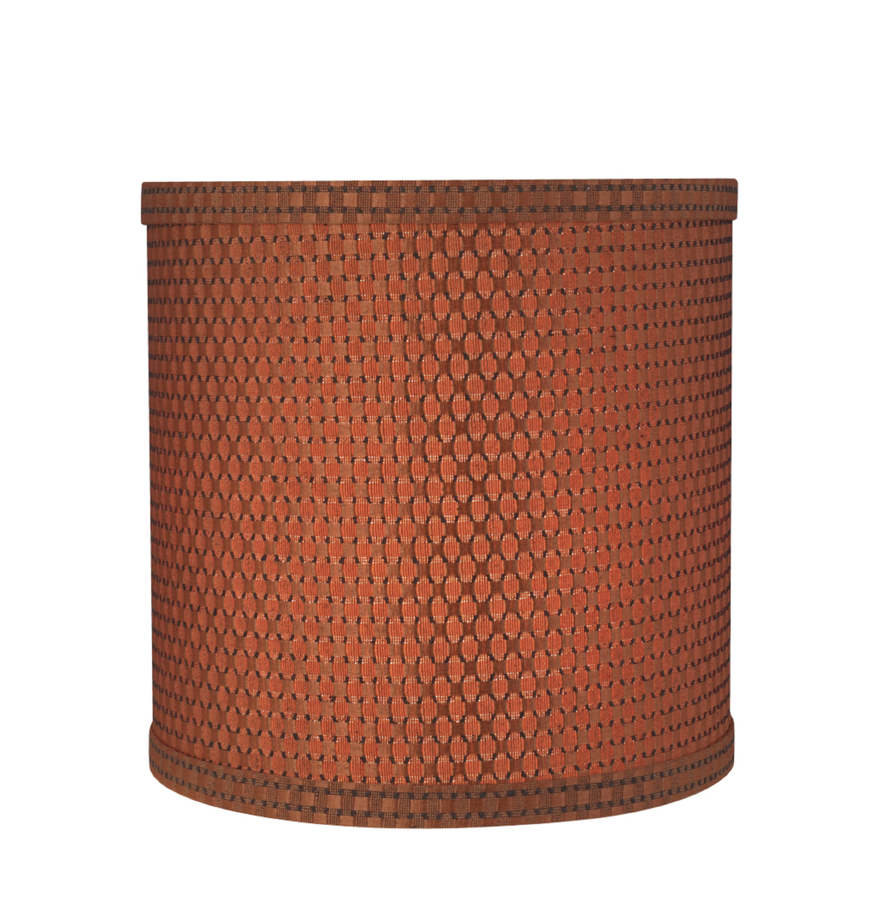 Aspen Creative 31233 Transitional Drum (Cylinder) Shape Spider Construction Lamp Shade in Brown, 8" wide (8" x 8" x 8")