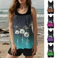 thumbnail image 1 of TaTaai High Waist Modest Bikini Set, Women's Printed Vintage Swimsuit, Conservative Two Piece with Adjustable Design for Vacation Gift, 1 of 9