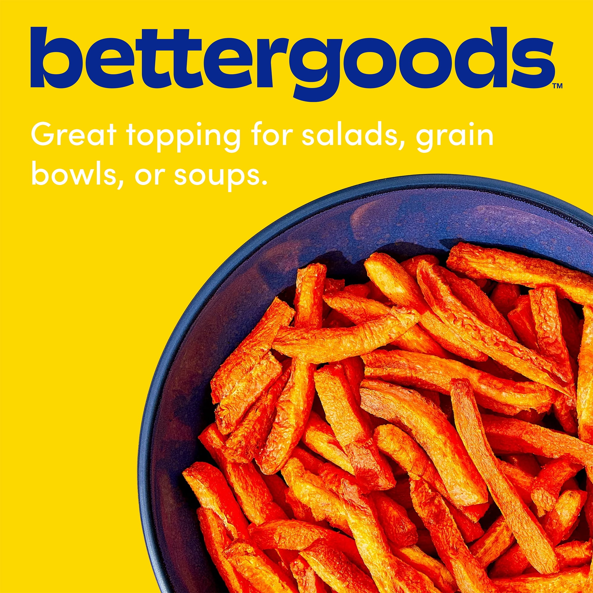 (3 pack) bettergoods Dried Carrot Sticks with Sea Salt, 3 oz