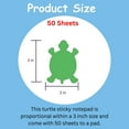 thumbnail image 2 of SHAPES ETC. Sticky Shape Notepad - Turtle, 2 of 2