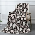 thumbnail image 3 of XMXT Throw Blankets, Cheetah Pattern Bed Blanket for Bedroom Sofa, 50 x 70 inches Brown, 3 of 9