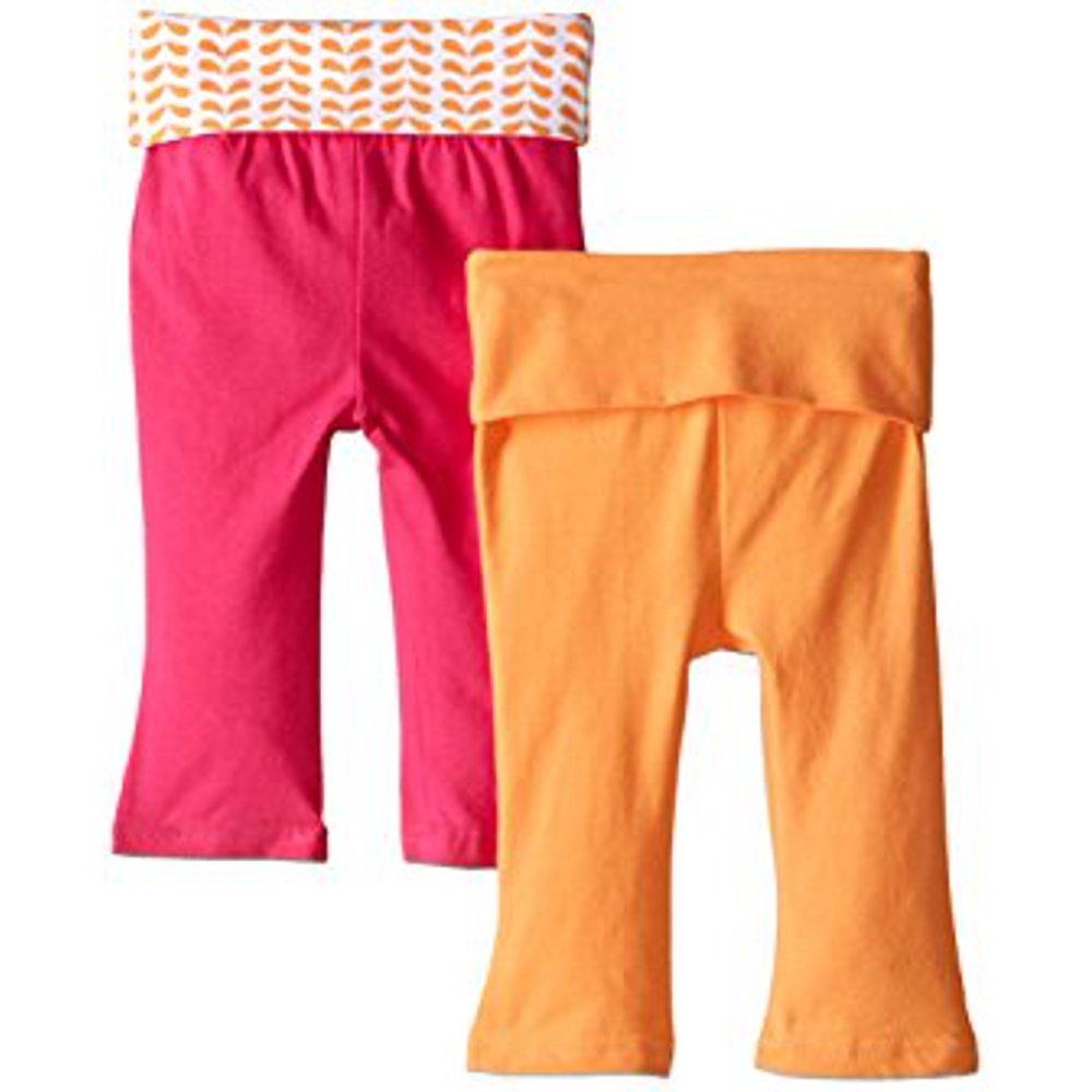 Yoga Sprout Yoga Sprout Baby Girl Yoga Pants, 2Pack