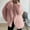 Pink, variant on AOOCHASLIY 2023 Women Winter Coat Women's Fashion Solid Long Sleeve Warm Coat Faux Tops