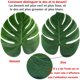 thumbnail image 1 of Hojas de palma suaves artificiales Simulación de hojas Plantas tropicales Hojas verdes artificiales con dos tamaños de hojas combinadas (24PCS) LingWen 8390606282231, 1 of 1