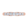 thumbnail image 3 of 1/2 Carat 7-Stone Diamond Wedding Band Ring in 14K Rose Gold (Ring Size 4.25), 3 of 6