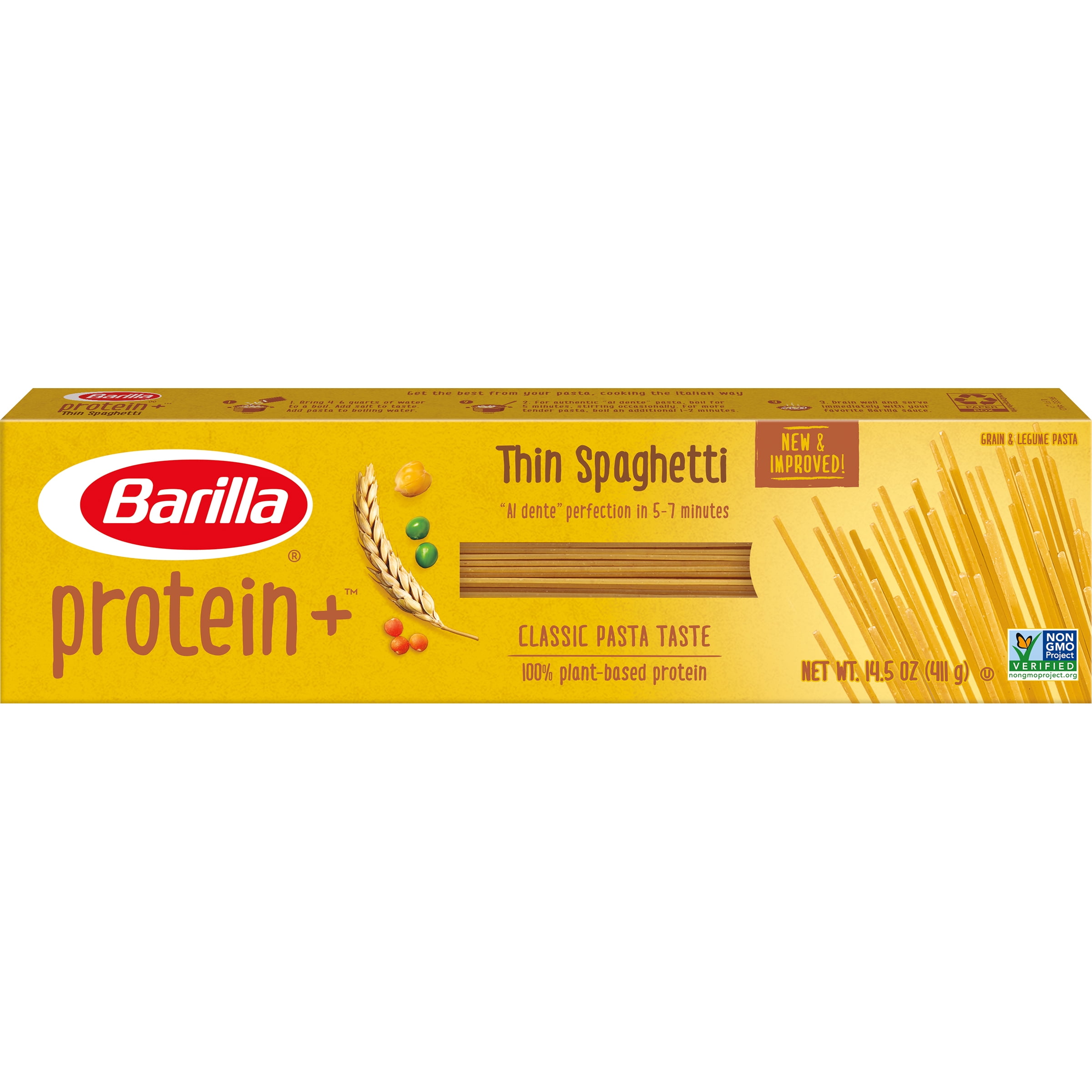 Barilla® Protein+ Grain & Legume Pasta Thin Spaghetti, 14.5 oz