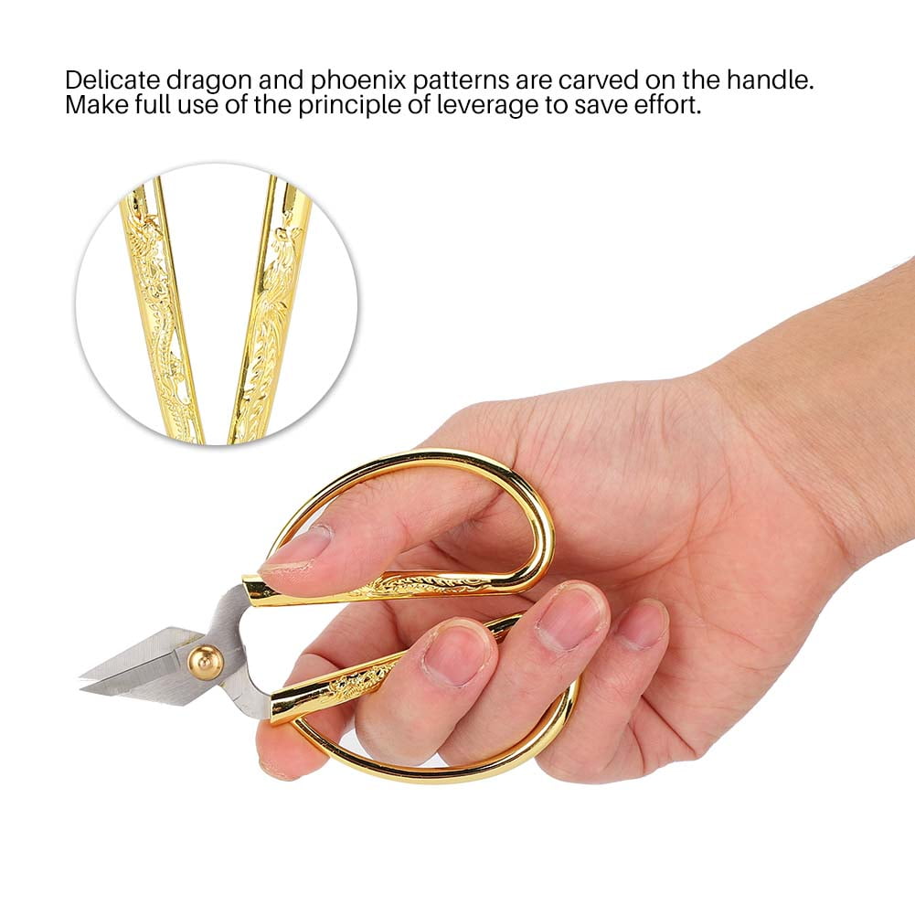 Jewelry Making Tool Scissors, Large Golden Handle Office Jewelry
