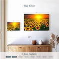 thumbnail image 3 of Elephant Stock Sunset With Sunflowers Wall Art - Horizontal Canvas Wall Art - Hallway Wall Decor - Nature Canvas - Orange And Yellow Decor - 12" x 8", 3 of 4