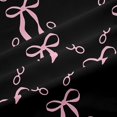 thumbnail image 5 of Erosebridal Ribbon Bows Bowtie Curtains Pack of 2 (42x84 Each) For Kids,Cartoon Bowknot Print Curtains Blackout,Black Pink, 5 of 7