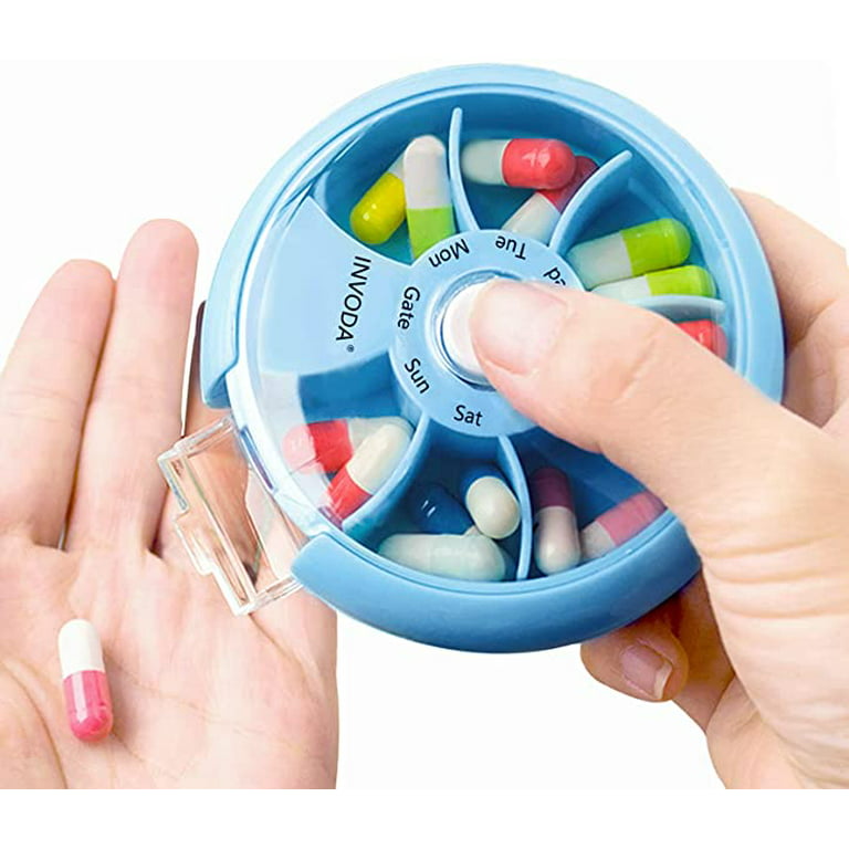 Pill Box Storage Dispenser Medication Organizer 7 D Week & A Day