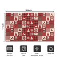 thumbnail image 5 of Red Christmas Patchwork Pattern Door Rugs,Washable Non Slip Door Mats Indoor,Decorative Door Mats,Entry Mat Indoor for Entrance,Bedroom,Kitchen,Bathroom,17"x30", 5 of 6