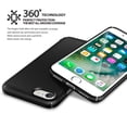 thumbnail image 4 of Ringke for iPhone 7 [Slim] Lightweight Thin Soft Premium Coating Hard PC Heavy Duty Shockproof Cover - Gloss Black, 4 of 8