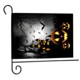 thumbnail image 1 of Ounissouiy Bandera de jardín de Halloween de 32x47cm, bandera decorativa de jardín de cara de fantasma de calabaza de doble cara para decoración familiar Kits de decoración para fiestas BT-03 Ounissouiy HA000513-02B, 1 of 1