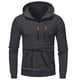 thumbnail image 3 of WILLBEST Sudaderas para Hombre, Sudadera con Capucha y Cremallera, Chaqueta Informal con Bolsillos Delanteros, Ropa Deportiva De Manga Larga para Gimnasio, Correr Al Aire Libre Grande, 3 of 3